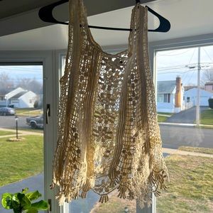 QED London crochet top